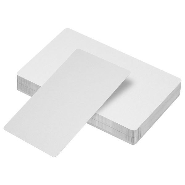 0.21mm Metal Business Cards 60 pcs Name Card Laser Engraving Aluminum - Bed  Bath & Beyond - 37830083